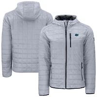 Men's Cutter & Buck Gray Florida Gators Rainier Eco PrimaLoft Hooded Full-Zip Jacket