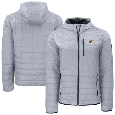 Men's Cutter & Buck Pitt Panthers Rainier Eco PrimaLoft Hooded Full-Zip Jacket