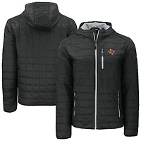Men's Cutter & Buck Midwestern State Mustangs Rainier Eco PrimaLoft Hooded Full-Zip Jacket