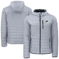 Men's Cutter & Buck  Gray Colorado Buffaloes Rainier Eco PrimaLoft Hooded Full-Zip Jacket