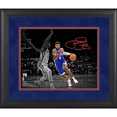 Paul George Philadelphia 76ers Facsimile Signature Framed 11" x 14" Spotlight Photograph