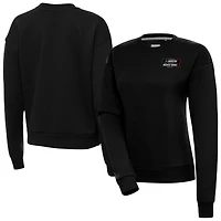 Women's Antigua Black NASCAR Mexico Series Race Victory Pullover Sweatshirt