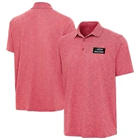 Men's Antigua Heather Red NASCAR Mexico Series Race Par 3 Polo