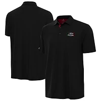 Men's Antigua Black NASCAR Mexico Series Race Era Polo