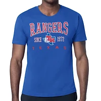 Men's Starter  Royal Texas Rangers Distressed Logo T-Shirt