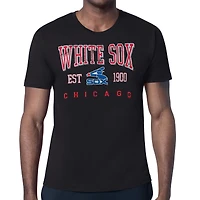 Men's Starter  Black Chicago White Sox Distressed Logo T-Shirt