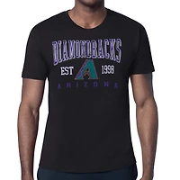 Men's Starter  Black Arizona Diamondbacks Distressed Logo T-Shirt