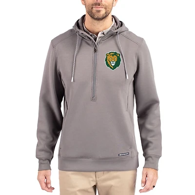 Men's Cutter & Buck  Gray Southeastern Louisiana Lions Roam Eco Recycled Half-Zip Pullover Hoodie