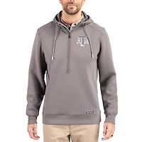 Men's Cutter & Buck  Gray Texas A&M Aggies Roam Eco Recycled Half-Zip Pullover Hoodie