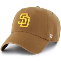 Men's Carhartt x '47  Brown San Diego Padres Clean Up Adjustable Hat