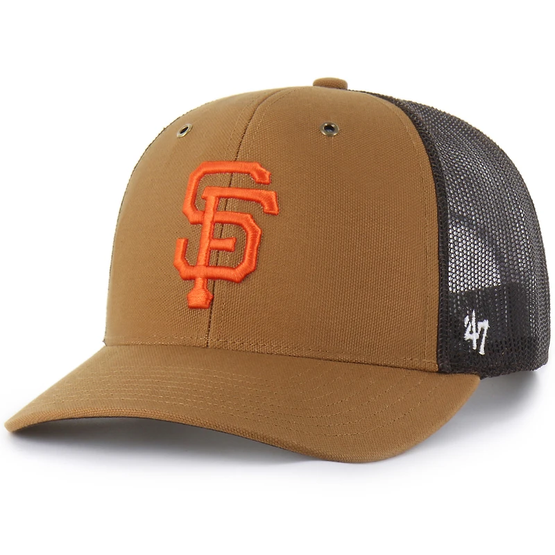Men's Carhartt x '47  Brown San Francisco Giants Trucker Adjustable Hat