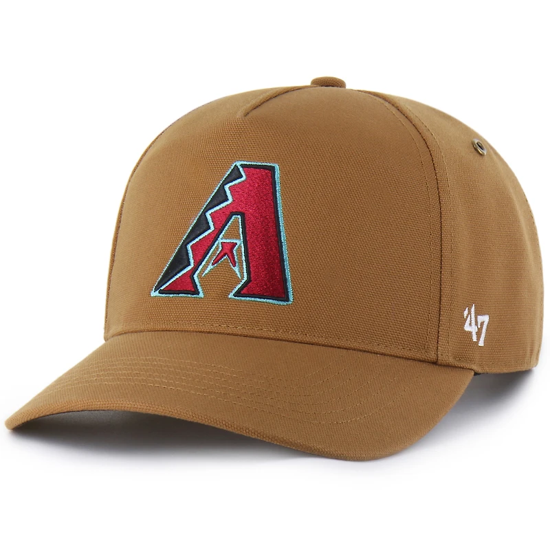 Men's Carhartt x '47  Brown Arizona Diamondbacks Hitch Adjustable Hat