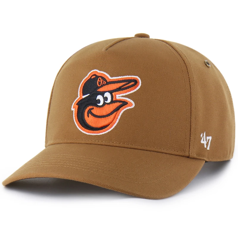 Men's Carhartt x '47  Brown Baltimore Orioles Hitch Adjustable Hat