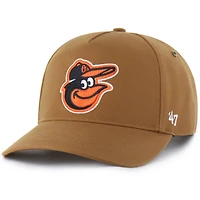Men's Carhartt x '47  Brown Baltimore Orioles Hitch Adjustable Hat