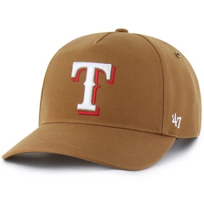 Men's Carhartt x '47  Brown Texas Rangers Hitch Adjustable Hat