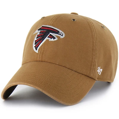 Men's Carhartt x '47  Brown Atlanta Falcons Clean Up Adjustable Hat