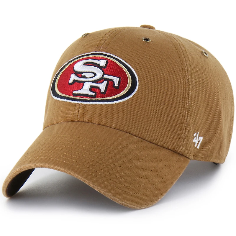 Men's Carhartt x '47  Brown San Francisco 49ers Clean Up Adjustable Hat