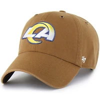 Men's Carhartt x '47  Brown Los Angeles Rams Clean Up Adjustable Hat