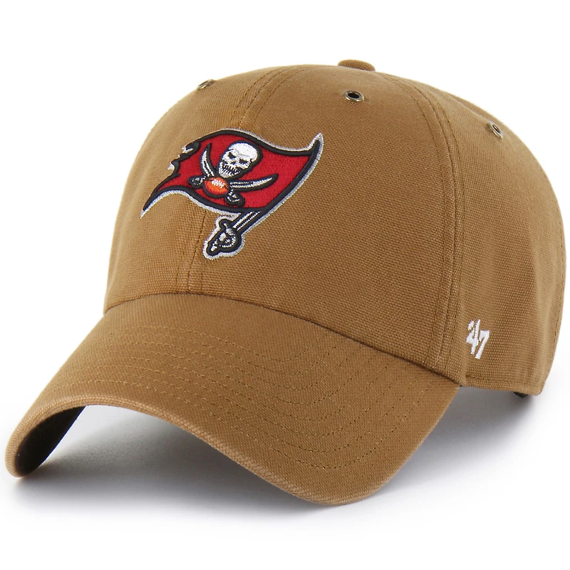 Men's Carhartt x '47  Brown Tampa Bay Buccaneers Clean Up Adjustable Hat