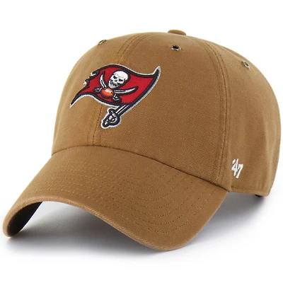 Men's Carhartt x '47  Brown Tampa Bay Buccaneers Clean Up Adjustable Hat