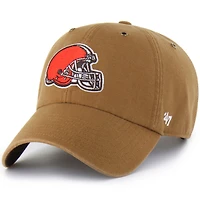 Men's Carhartt x '47  Brown Cleveland Browns Clean Up Adjustable Hat