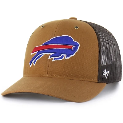 Men's Carhartt x '47  Brown Buffalo Bills Trucker Adjustable Hat
