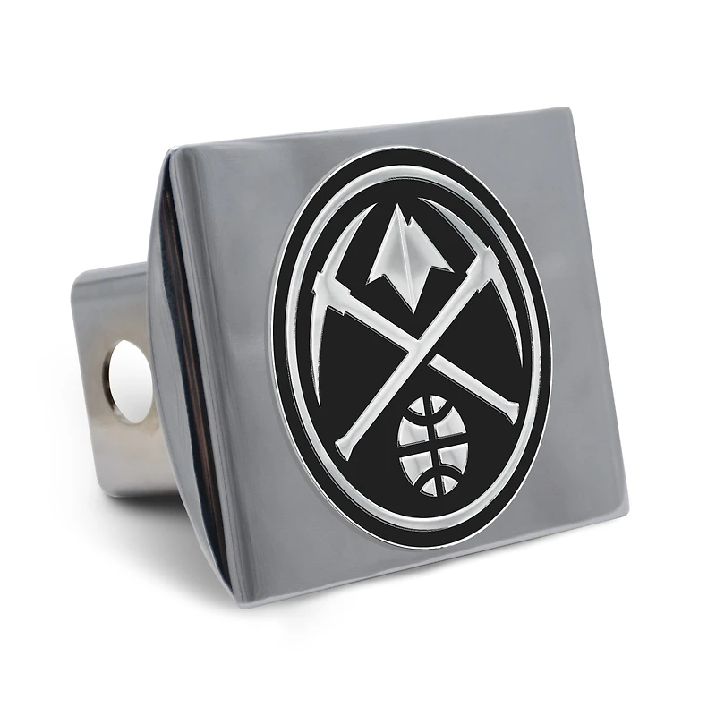 WinCraft Denver Nuggets Premium Metal Chrome Hitch Cover