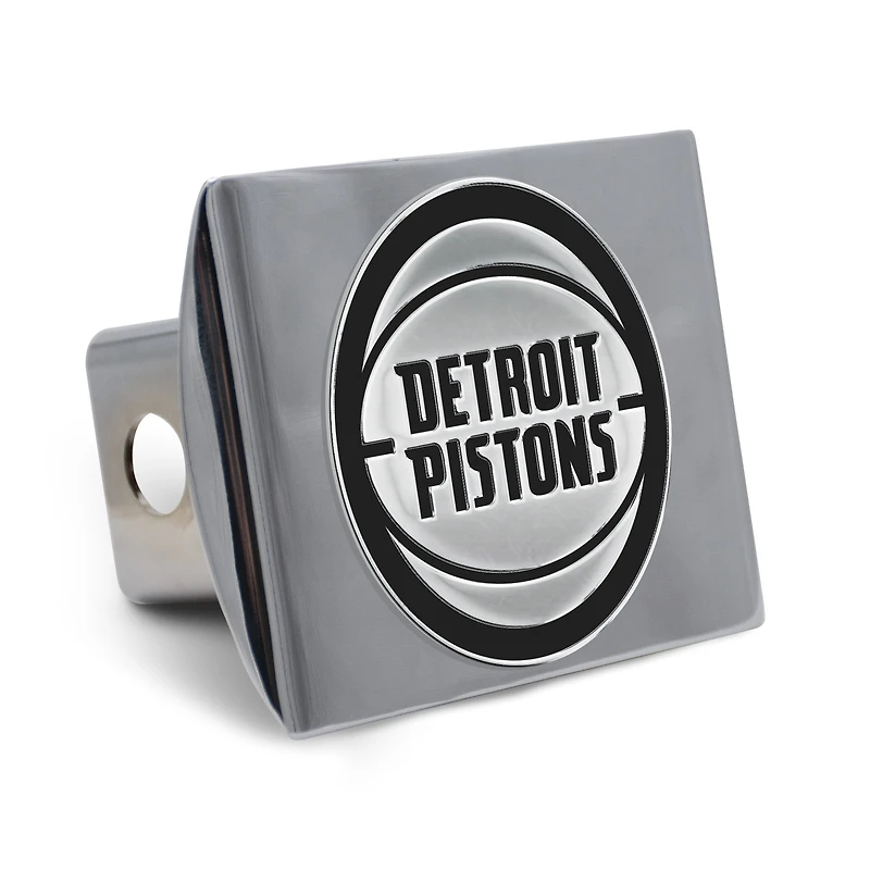 WinCraft Detroit Pistons Premium Metal Chrome Universal Hitch Cover