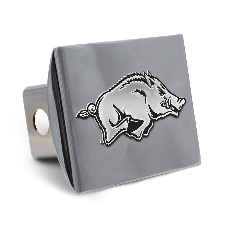 WinCraft Arkansas Razorbacks Premium Metal Chrome Hitch Cover