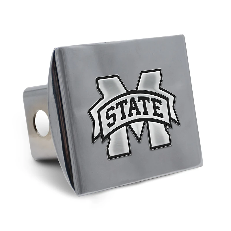 WinCraft Mississippi State Bulldogs Premium Metal Chrome Hitch Cover