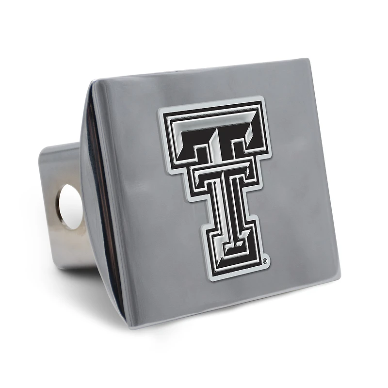 WinCraft Texas Tech Red Raiders Premium Metal Chrome Hitch Cover
