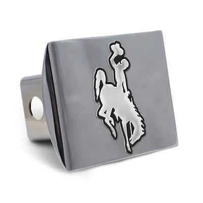 WinCraft Wyoming Cowboys Premium Metal Chrome Hitch Cover