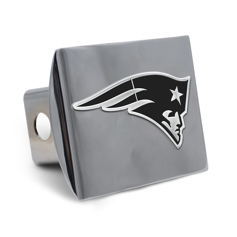 WinCraft New England Patriots Premium Metal Chrome Hitch Cover