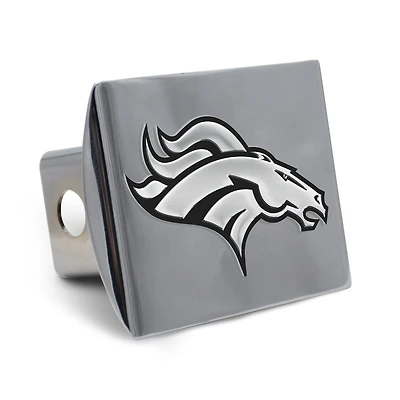 WinCraft Denver Broncos Premium Metal Chrome Hitch Cover