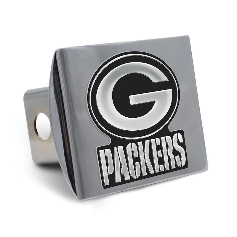 WinCraft Green Bay Packers Premium Metal Chrome Universal Hitch Cover