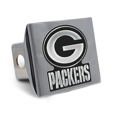 WinCraft Green Bay Packers Premium Metal Chrome Universal Hitch Cover