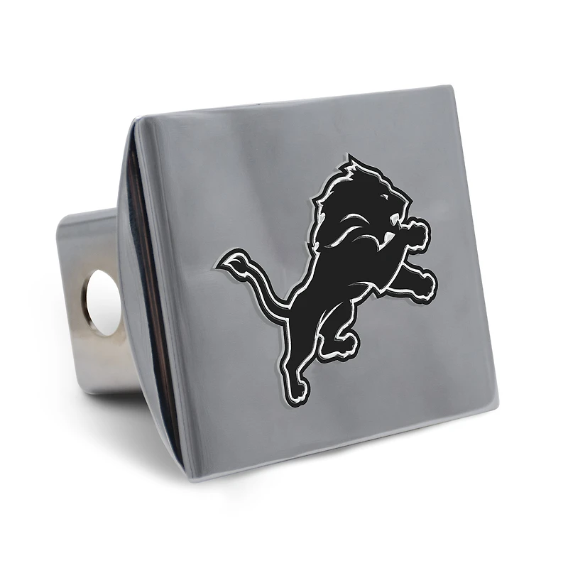 WinCraft Detroit Lions Premium Metal Chrome Hitch Cover