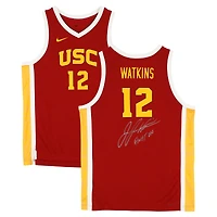 JuJu Watkins USC Trojans Autographed Nike Cardinal Replica Jersey with "Fight On!" Inscription