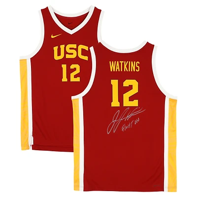 JuJu Watkins USC Trojans Autographed Nike Cardinal Replica Jersey with "Fight On!" Inscription