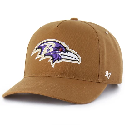 Men's Carhartt x '47  Brown Baltimore Ravens Hitch Adjustable Hat