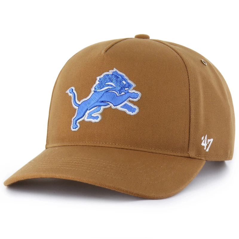 Men's Carhartt x '47  Brown Detroit Lions Hitch Adjustable Hat