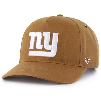 Men's Carhartt x '47  Brown New York Giants Hitch Adjustable Hat