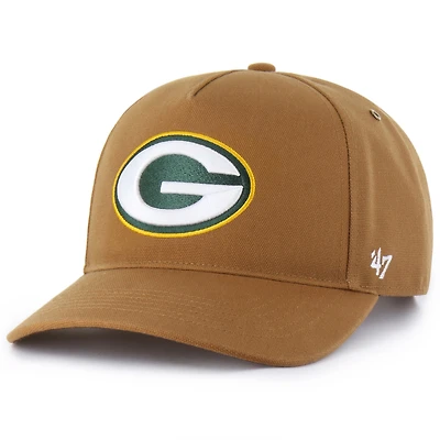 Men's Carhartt x '47  Brown Green Bay Packers Hitch Adjustable Hat
