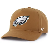 Men's Carhartt x '47  Brown Philadelphia Eagles Hitch Adjustable Hat