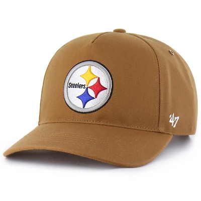 Men's Carhartt x '47  Brown Pittsburgh Steelers Hitch Adjustable Hat