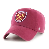 Men's '47 Claret West Ham United Clean Up Adjustable Hat