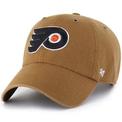 Men's Carhartt x '47 Brown Philadelphia Flyers Clean Up Adjustable Hat