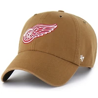 Men's Carhartt x '47 Brown Detroit Red Wings Clean Up Adjustable Hat