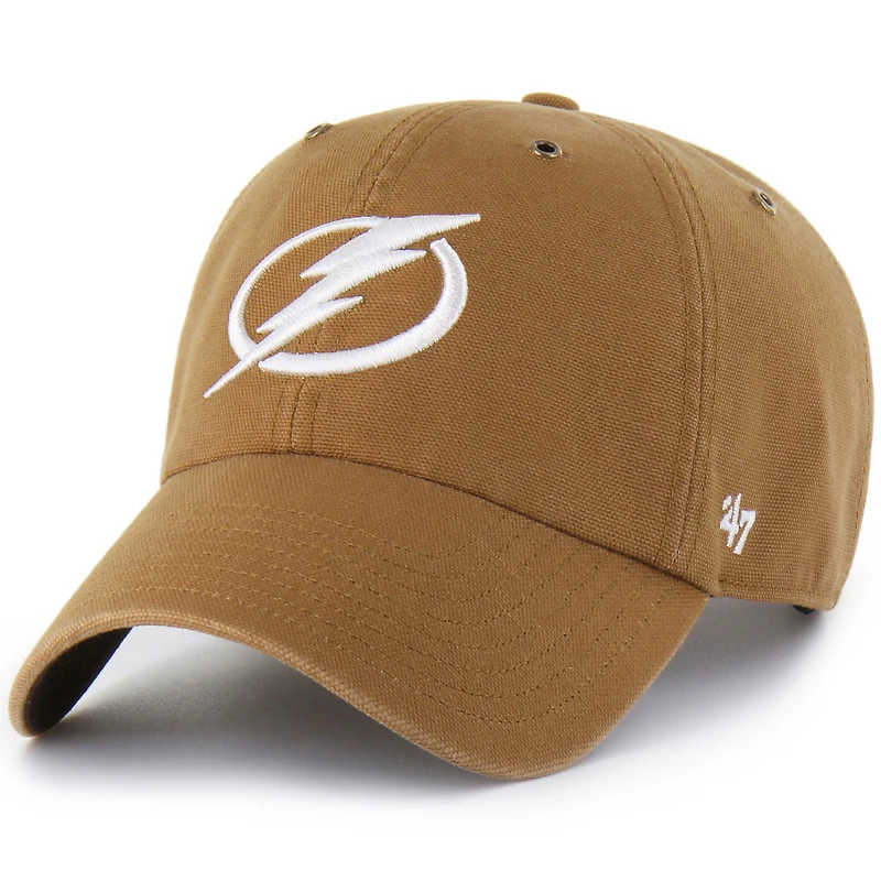 Men's Carhartt x '47 Brown Tampa Bay Lightning Clean Up Adjustable Hat