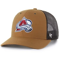 Men's Carhartt x '47 Brown Colorado Avalanche Trucker Adjustable Hat